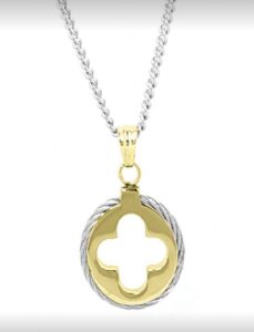 Lucky Clover 18K aranyozott nyaklánc – rozsdamentes acél