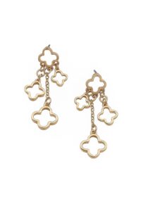 Clover logós fülbevaló