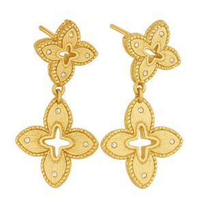 Clover arany színű fülbevaló