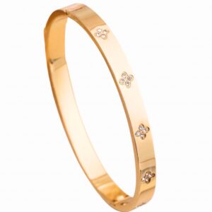 Clover arany színű karperec Hover