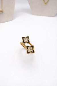 Virág nemesacél gyűrű Hover